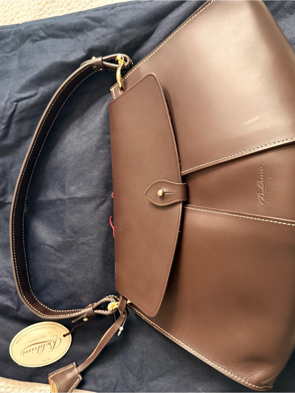 Boldrini tulip Brown Leather bag